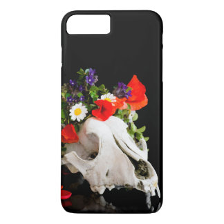 Animal skull with a wreath of wild flower Case-Mate iPhone case