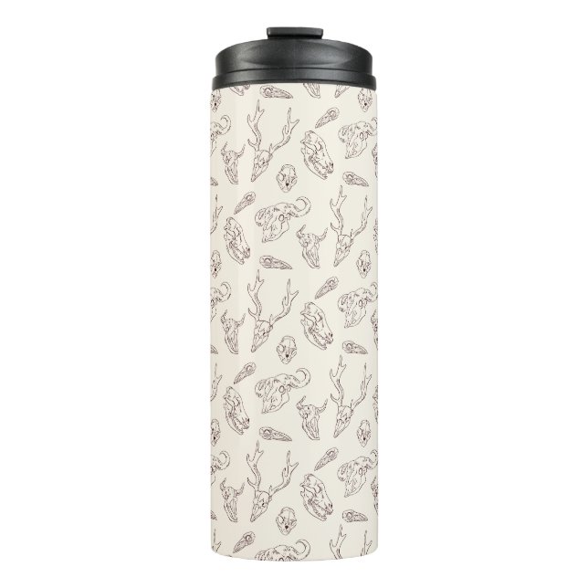 Animal skulls and bones thermal tumbler (Front)