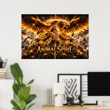 Animal Spirit Fantasy Eagle Poster