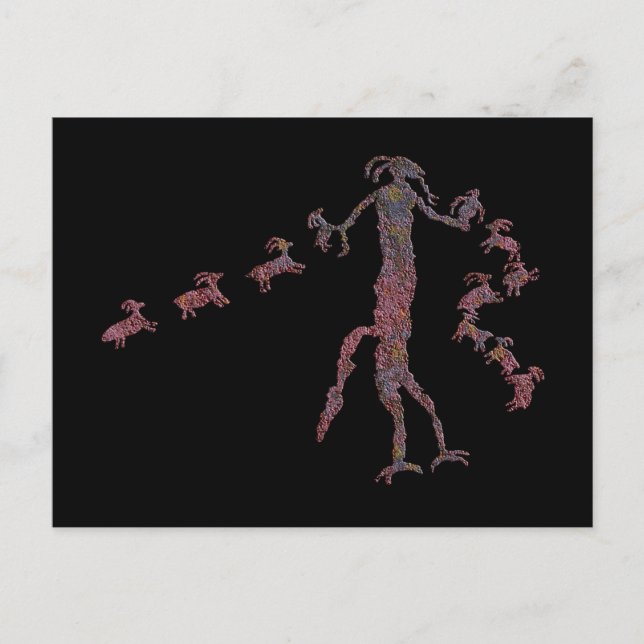 Animal Spirit Pictograph Postcard (Front)