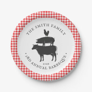 Animal Stack   Family Barbecue Paper Plate