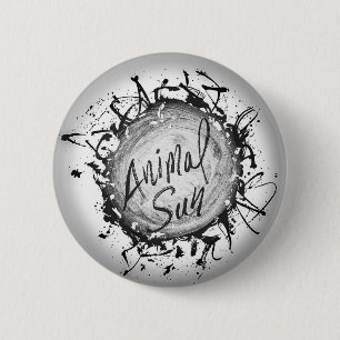 ANIMAL SUN CUSTOM B&W PIN