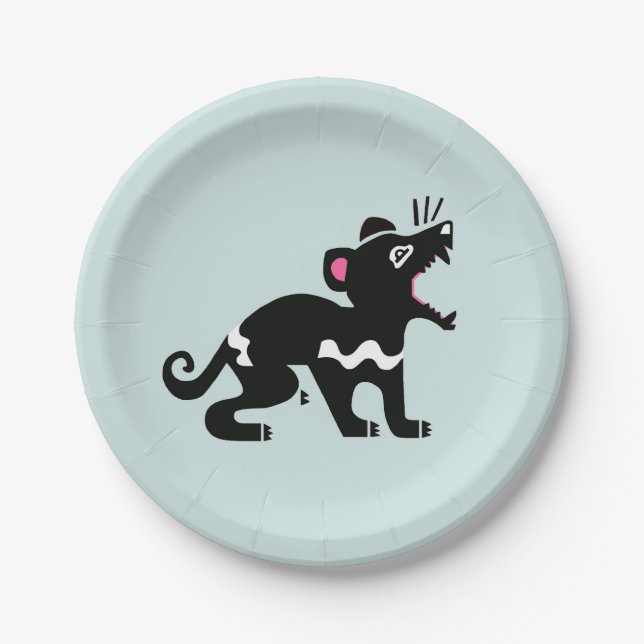 Animal - Tasmanian DEVIL- Australia - Party Paper Plate (Front)