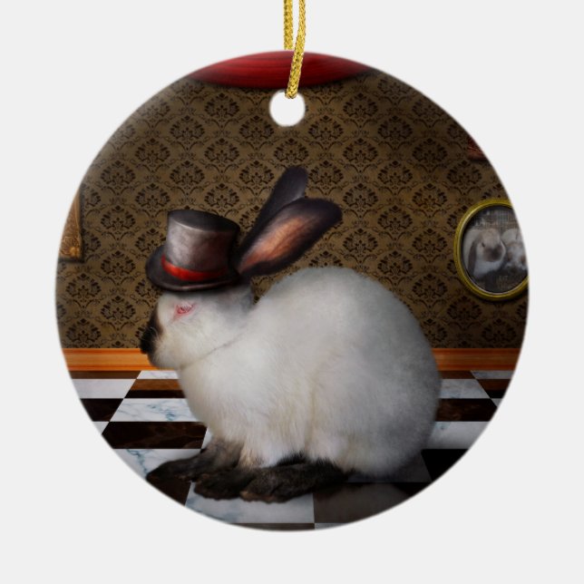 Animal - The Rabbit - Reverse version Ceramic Ornament (Front)
