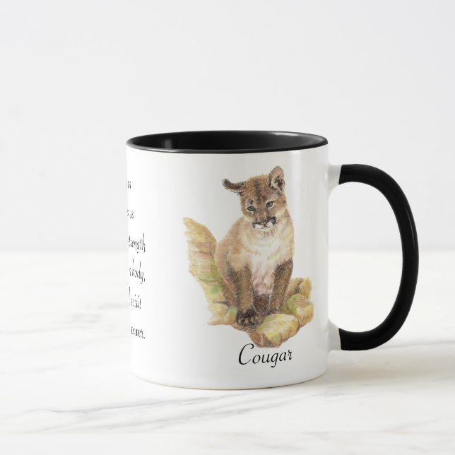 Animal Totem, Spiritual, Inspiration Encouragement Mug (Right)