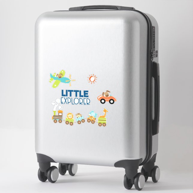Animal Toy Train Car and Airplane Little Explorer (Suitcase)