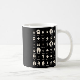 Animal Track S Common Animals And Wildlife Tracks Coffee Mug