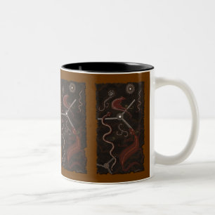 "Animal Tracks" Mug australien de style aborigène