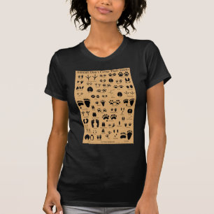Animal Tracks Pawprints Poster T-Shirt