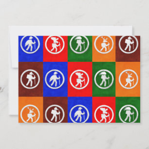 Animal Trail Markers Flat Card