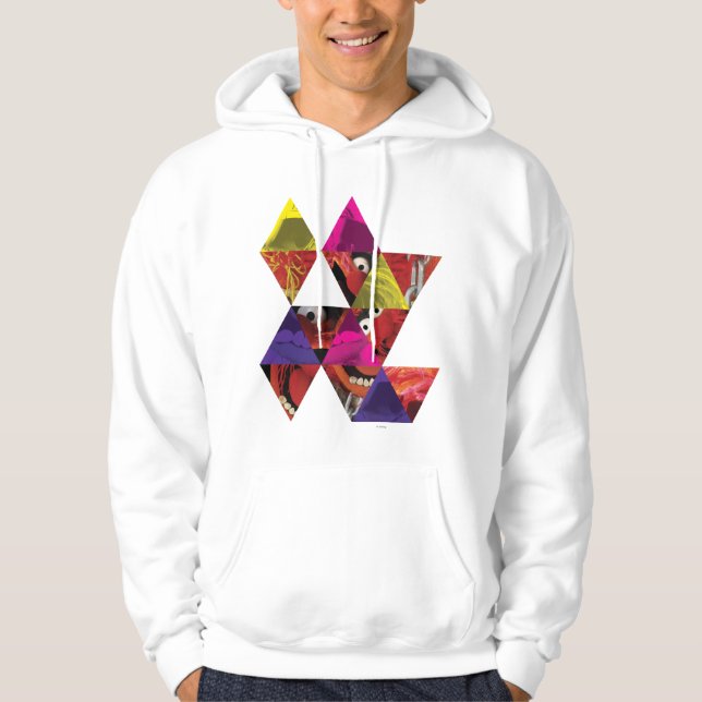 Animal Triangle Pattern Hoodie (Front)