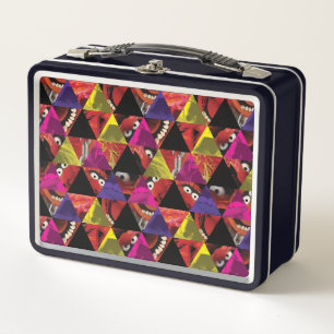 Animal Triangle Pattern Metal Lunch Box