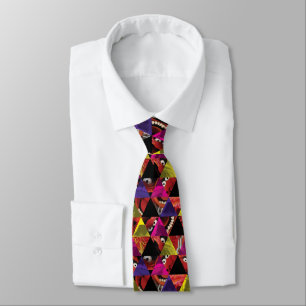 Animal Triangle Pattern Tie
