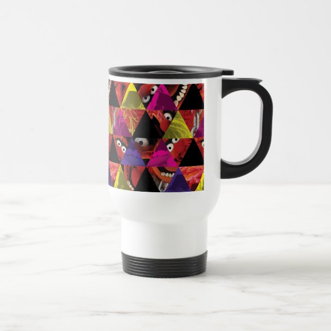 Animal Triangle Pattern Travel Mug (Right)