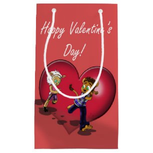 Animal Valentine's Day Gift Bag -Small, Glossy