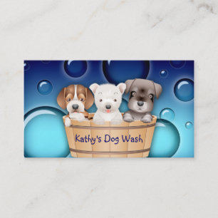 Animal Veterinarian Business Card Dogs Bucket