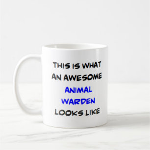animal warden, awesome coffee mug