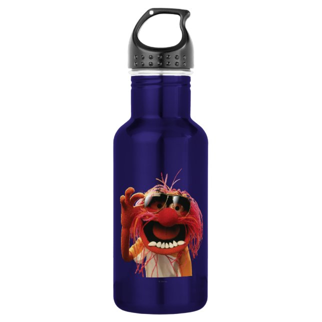 Animal wearing sunglasses 532 ml water bottle (Front)