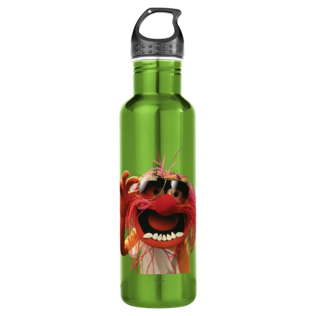 Animal wearing sunglasses 710 ml water bottle (Front)