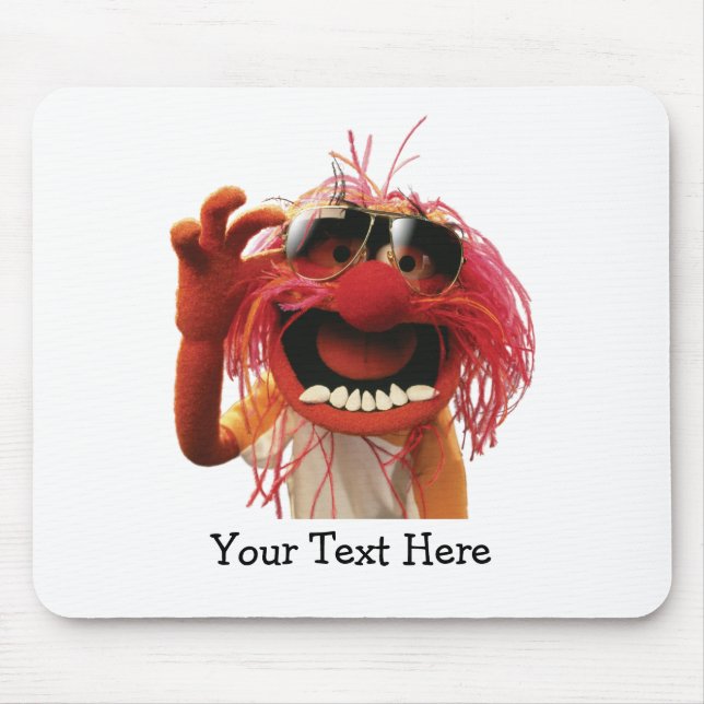 Animal wearing sunglasses mouse pad (Front)