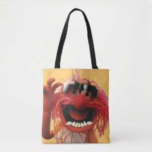 Animal wearing sunglasses tote bag