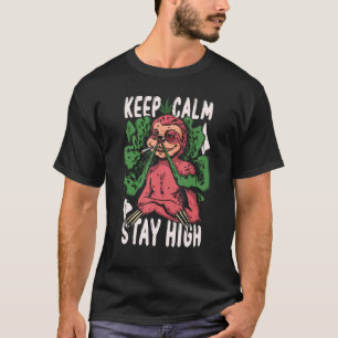 Animal Weed Smoking Sloth & Weeds T-Shirt
