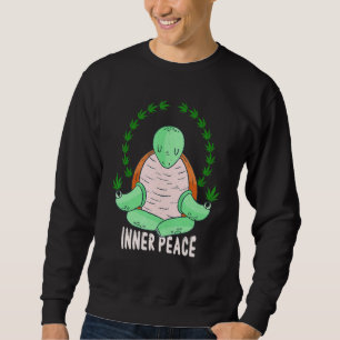 Animal Weed Smoking Turtle & Weeds Sweatshirt