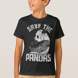 Animal Welfare Bear Earth Day Save The Panda  T-Shirt