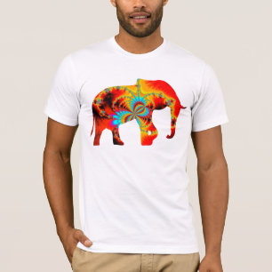Animal Welfare - Elephant Silhouette Fractal 1 T-Shirt