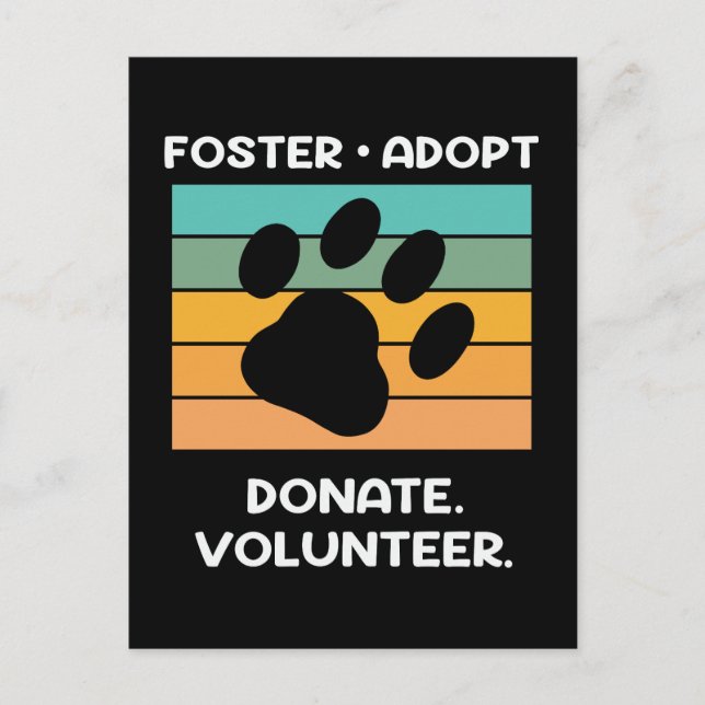 Animal Welfare Volunteer Postcard (Front)
