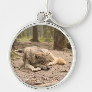 Animal Wolf Peace Love Wild Country Nature Keychain
