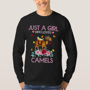 Animal  Women Just A Girl Who Loves Camels T-Shirt