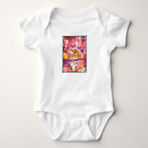 animal world of peace One Piece t-shirt Baby Bodysuit