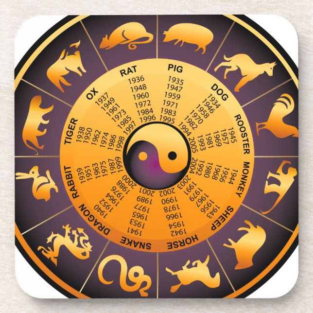 Animal Yin Yang Coaster (Front)