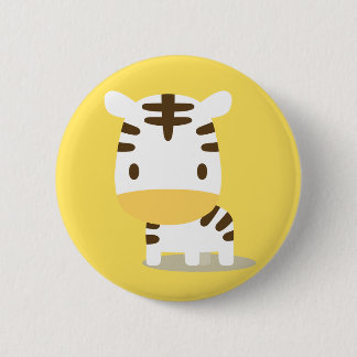 Animal Zebra Can Badge 2 Inch Round Button