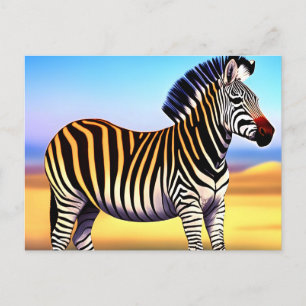 Animal Zebra nature Postcard
