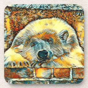 AnimalArt_Bear_008 Coaster