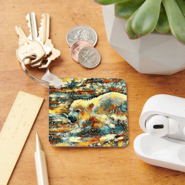 AnimalArt_Bear_010 Keychain (Desk)