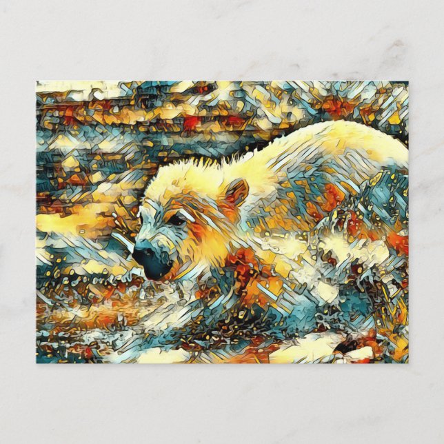 AnimalArt_Bear_010 Postcard (Front)