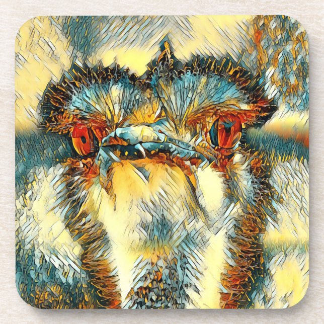 AnimalArt_Bird_008 Coaster (Front)