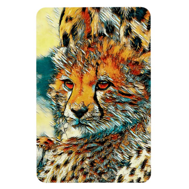 AnimalArt_Cheetah_014 Magnet (Vertical)