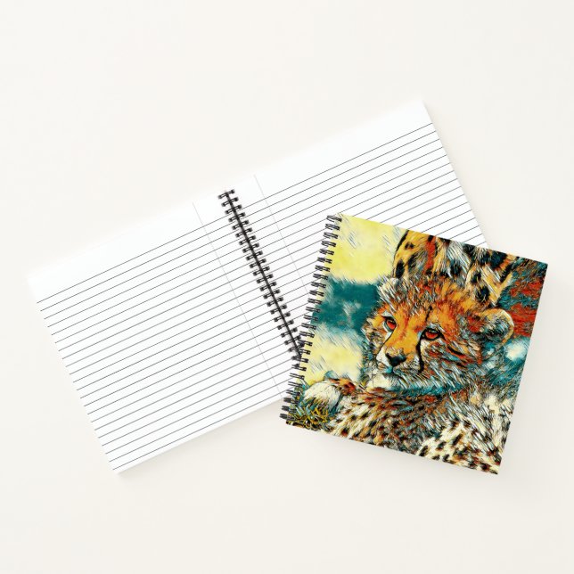 AnimalArt_Cheetah_014 Notebook (Inside)