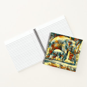 AnimalArt_Elephant_002 Notebook