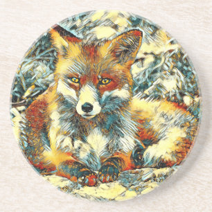 AnimalArt_Fox_003 Coaster