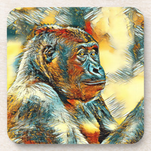 AnimalArt_Gorilla_004 Coaster
