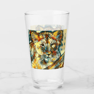 AnimalArt_Lion_004 Glass