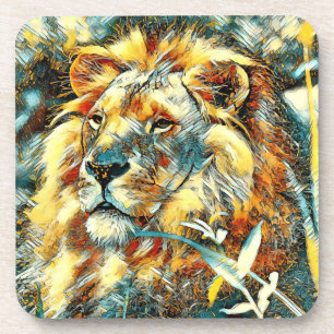AnimalArt_Lion_009 Coaster