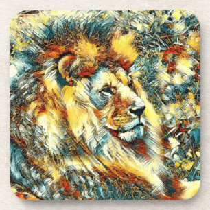 AnimalArt_Lion_020 Coaster