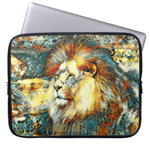 AnimalArt_Lion_033 Laptop Sleeve