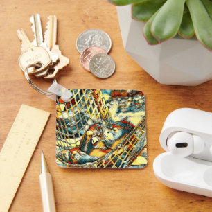 AnimalArt_OrangUtan_002 Keychain